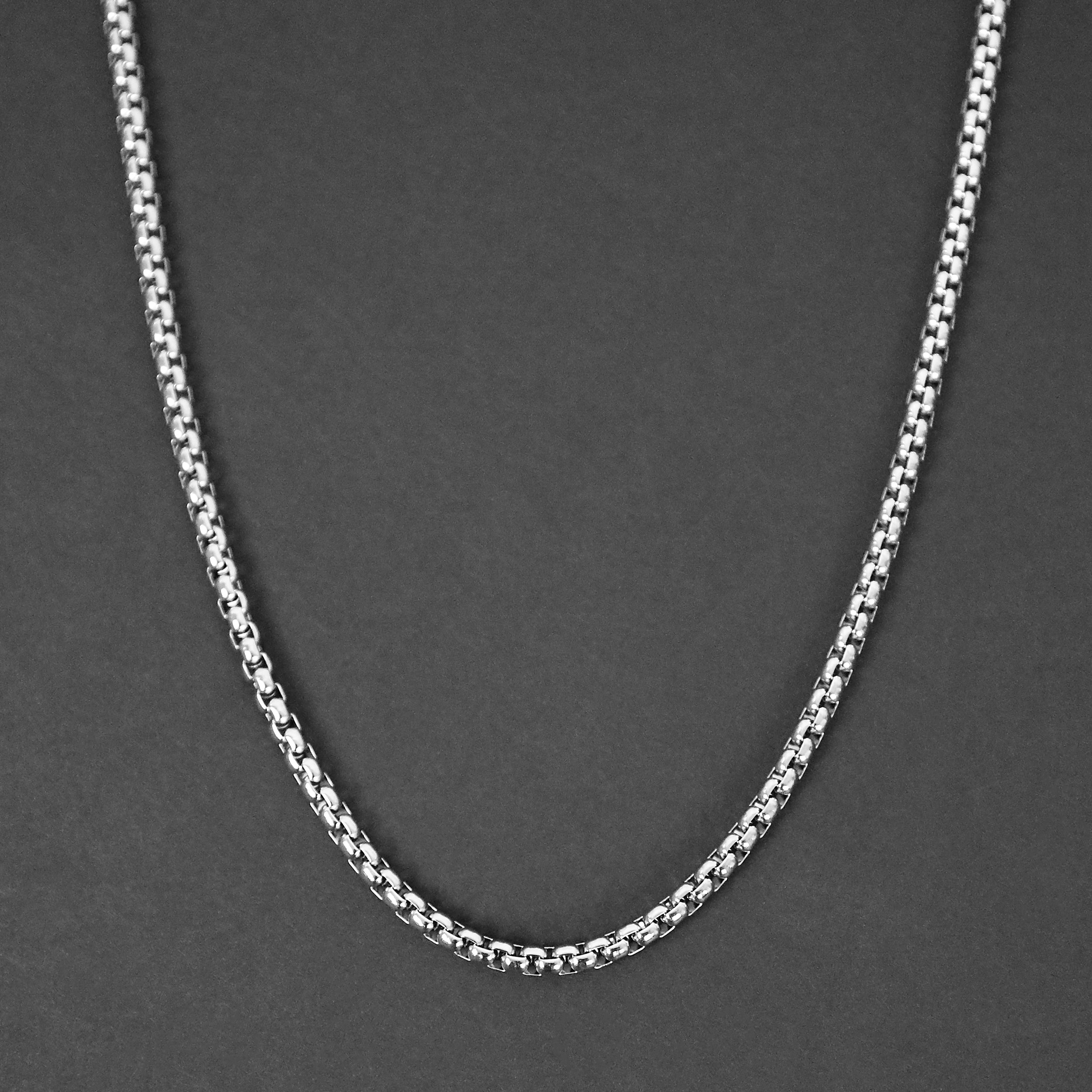 Personalized Box Chain - Silver 3mm