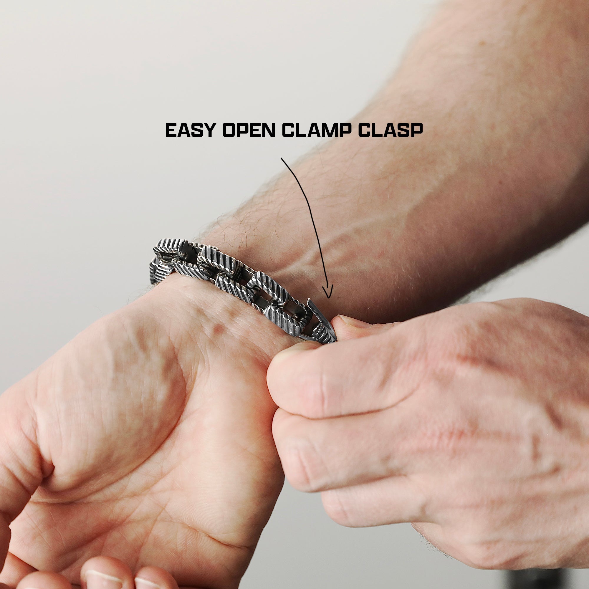 Rugged Chain Bracelet - Silver 12mm
