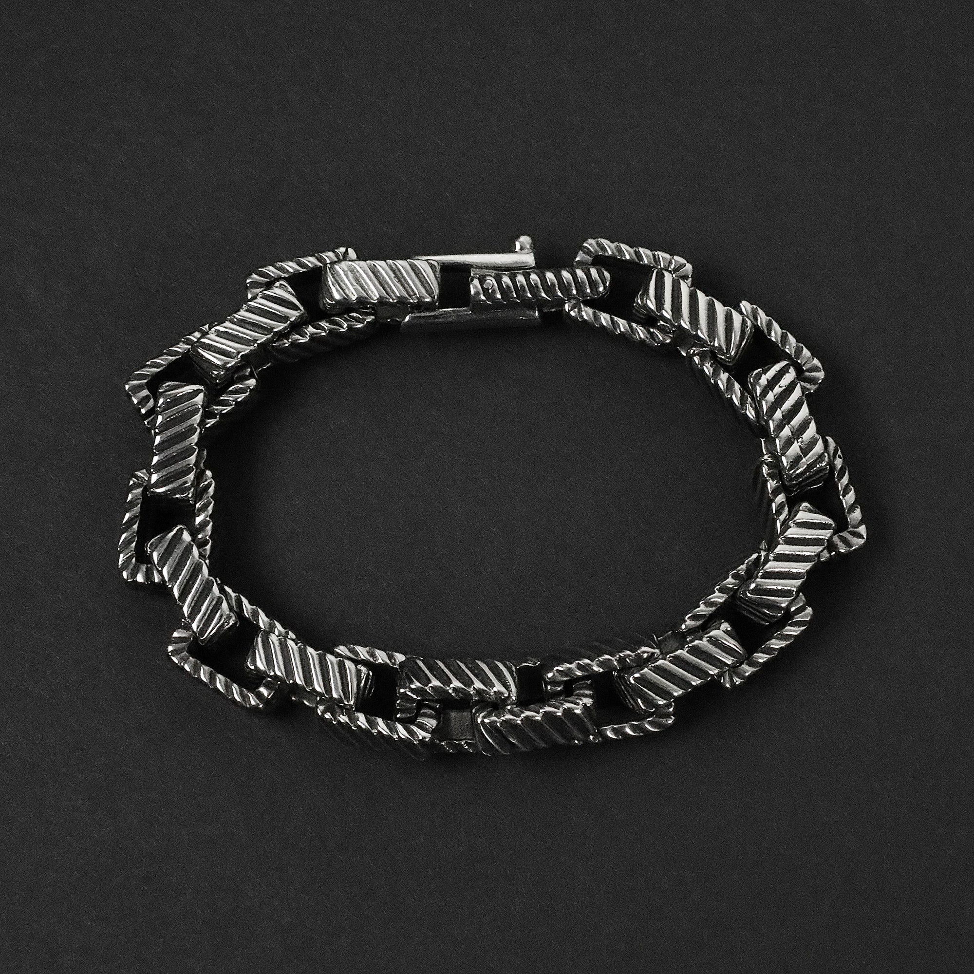 Rugged Chain Bracelet - Silver 12mm