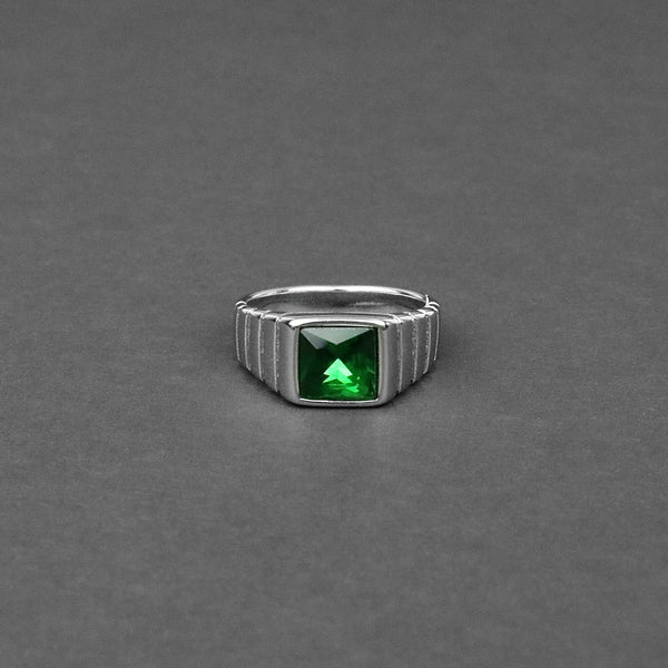Envy Ring - Silver x Green