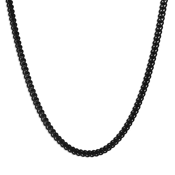 Franco Chain Necklace - Black 2.5mm