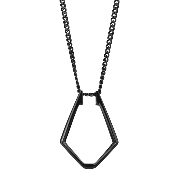 Ring Holder Necklace - Black