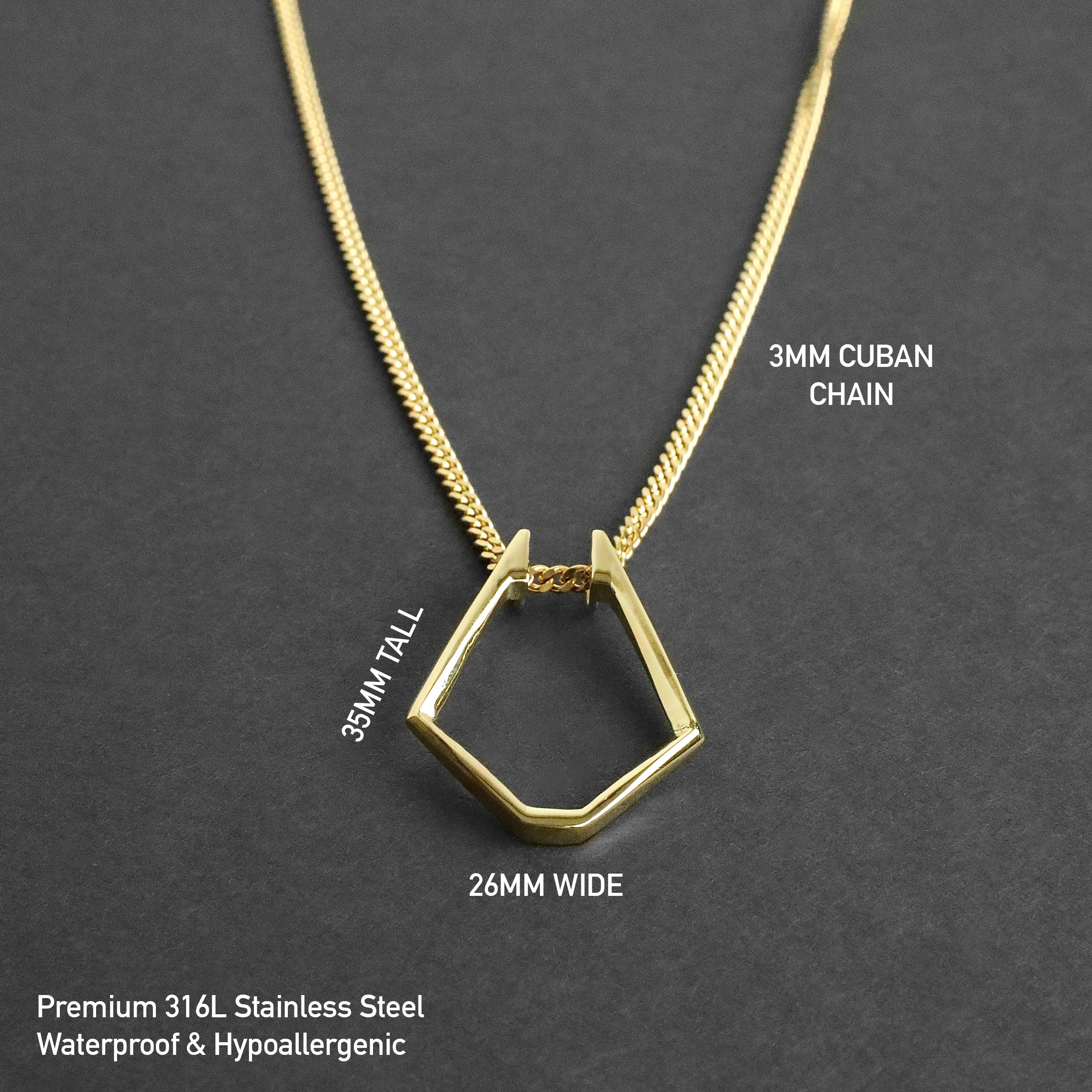Ring Holder Necklace - Gold
