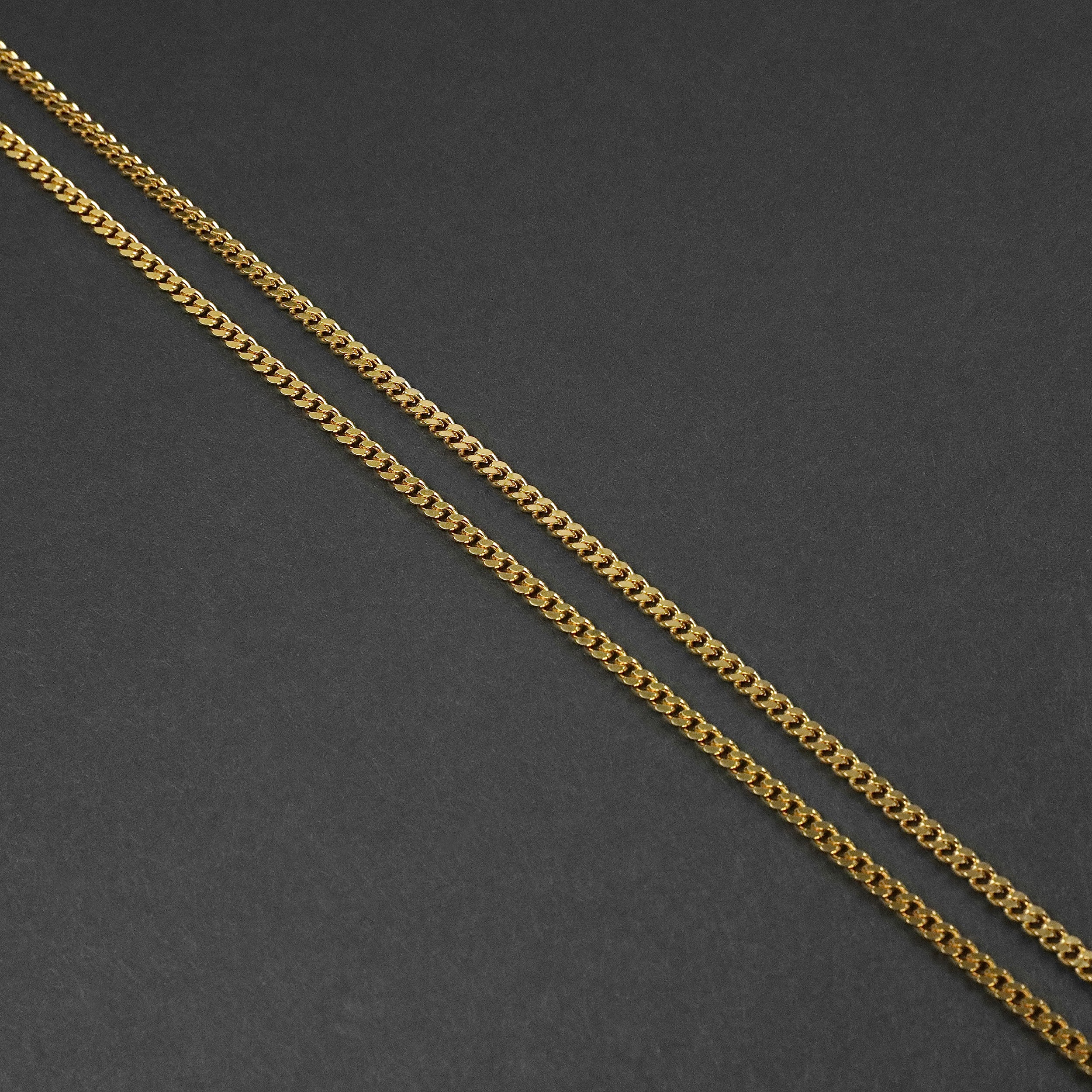 Cuban Chain Necklace - Gold 3mm