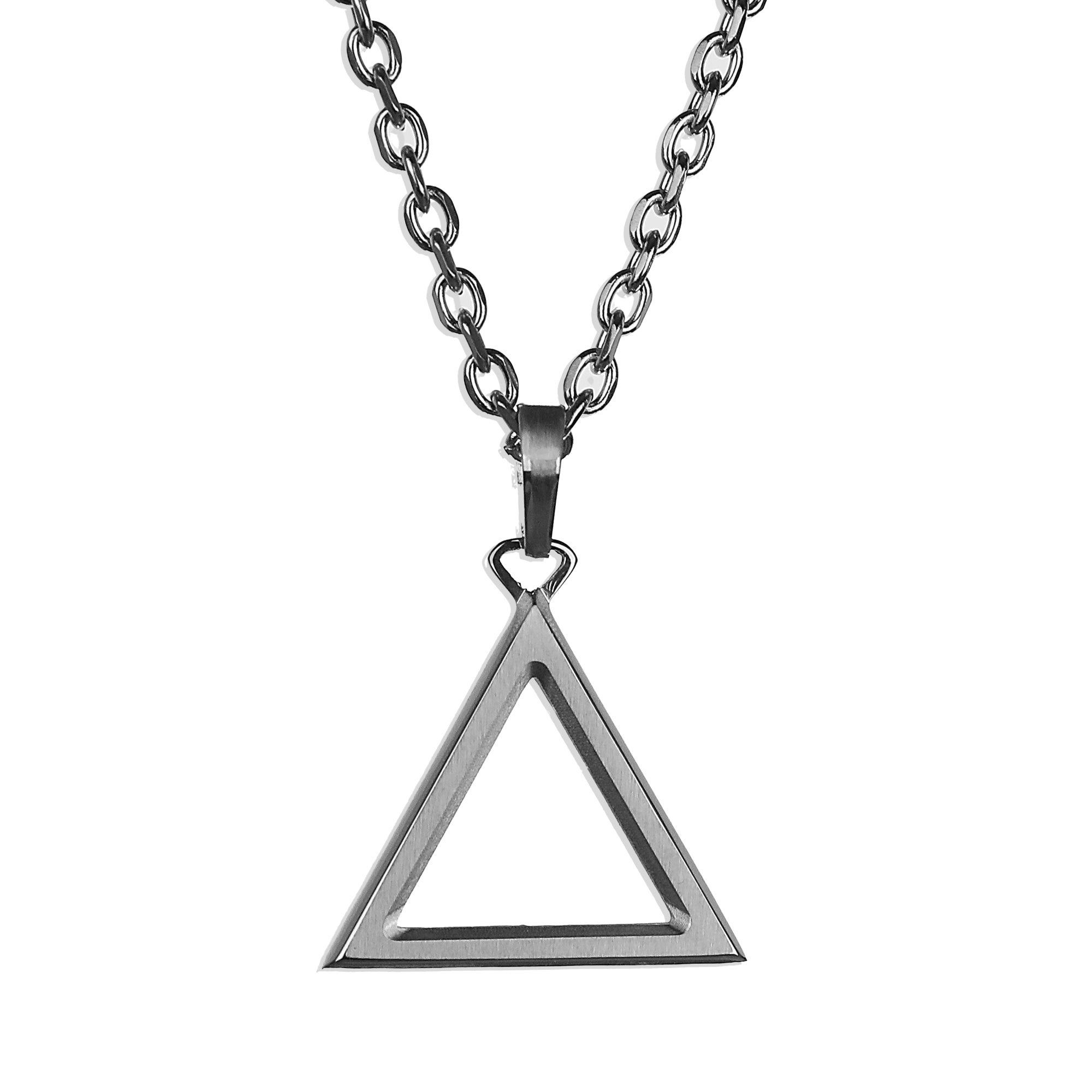 Nomad Triangle Necklace - Silver