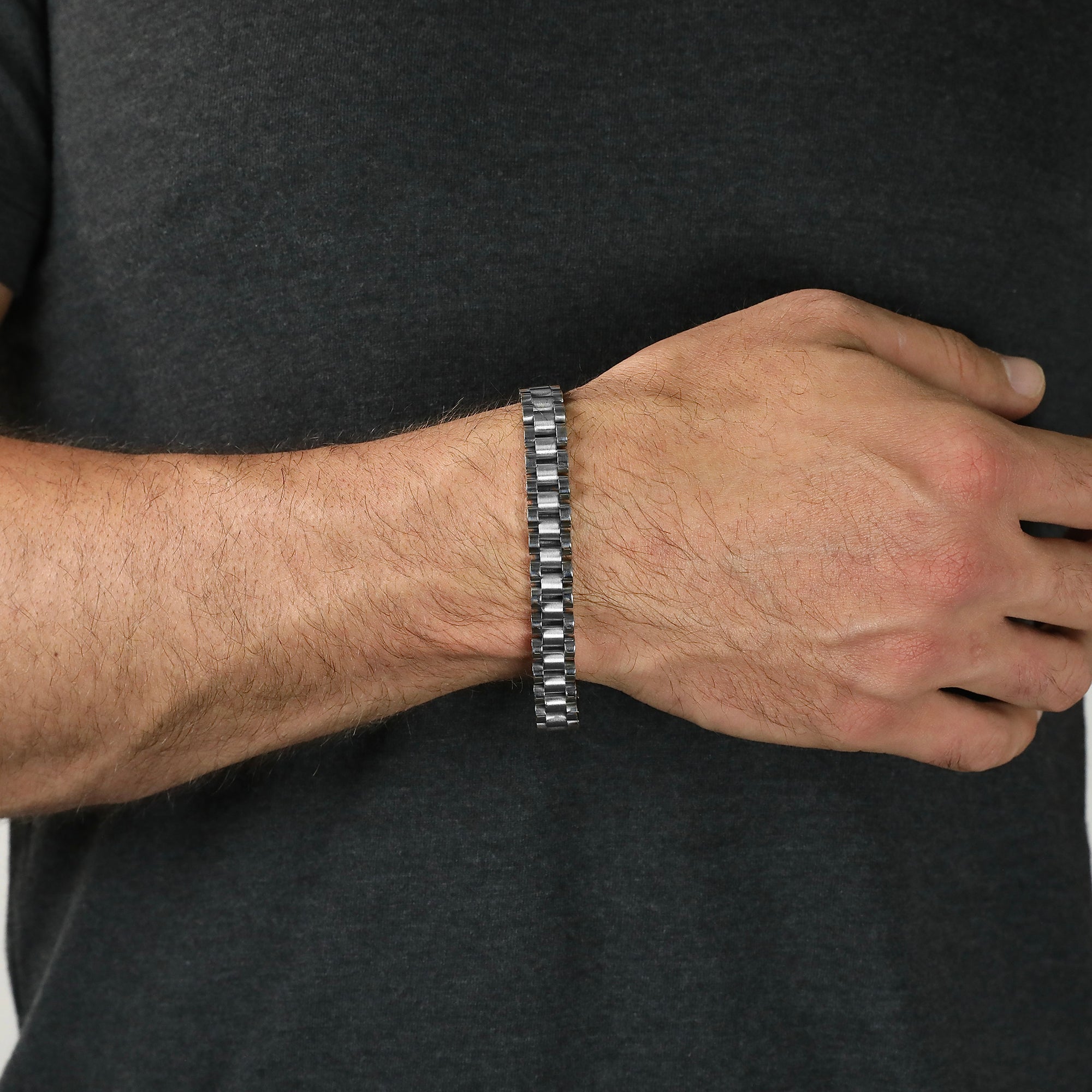 Link Band Bracelet - Silver