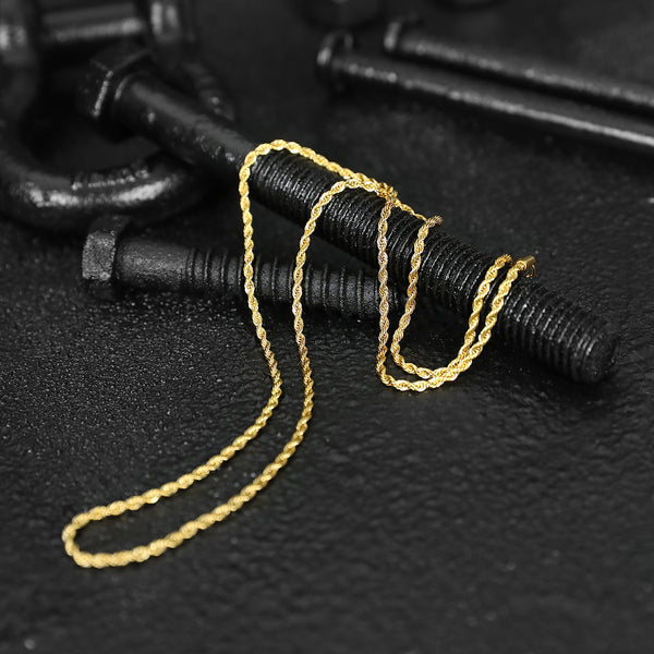 Rope Chain Necklace - Gold 2.5mm