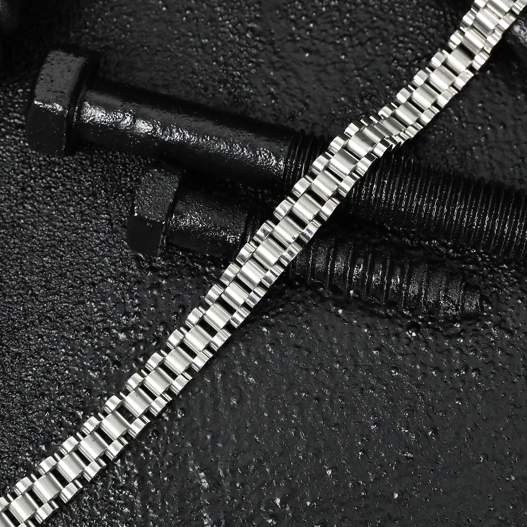 Link Band Bracelet - Silver