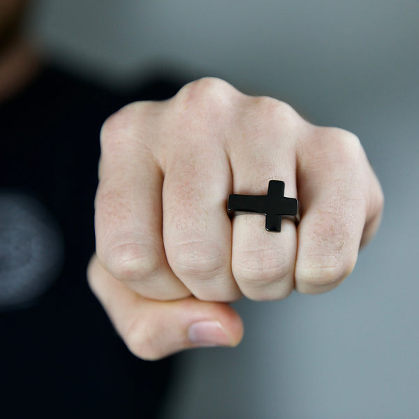 Cross Ring - Black