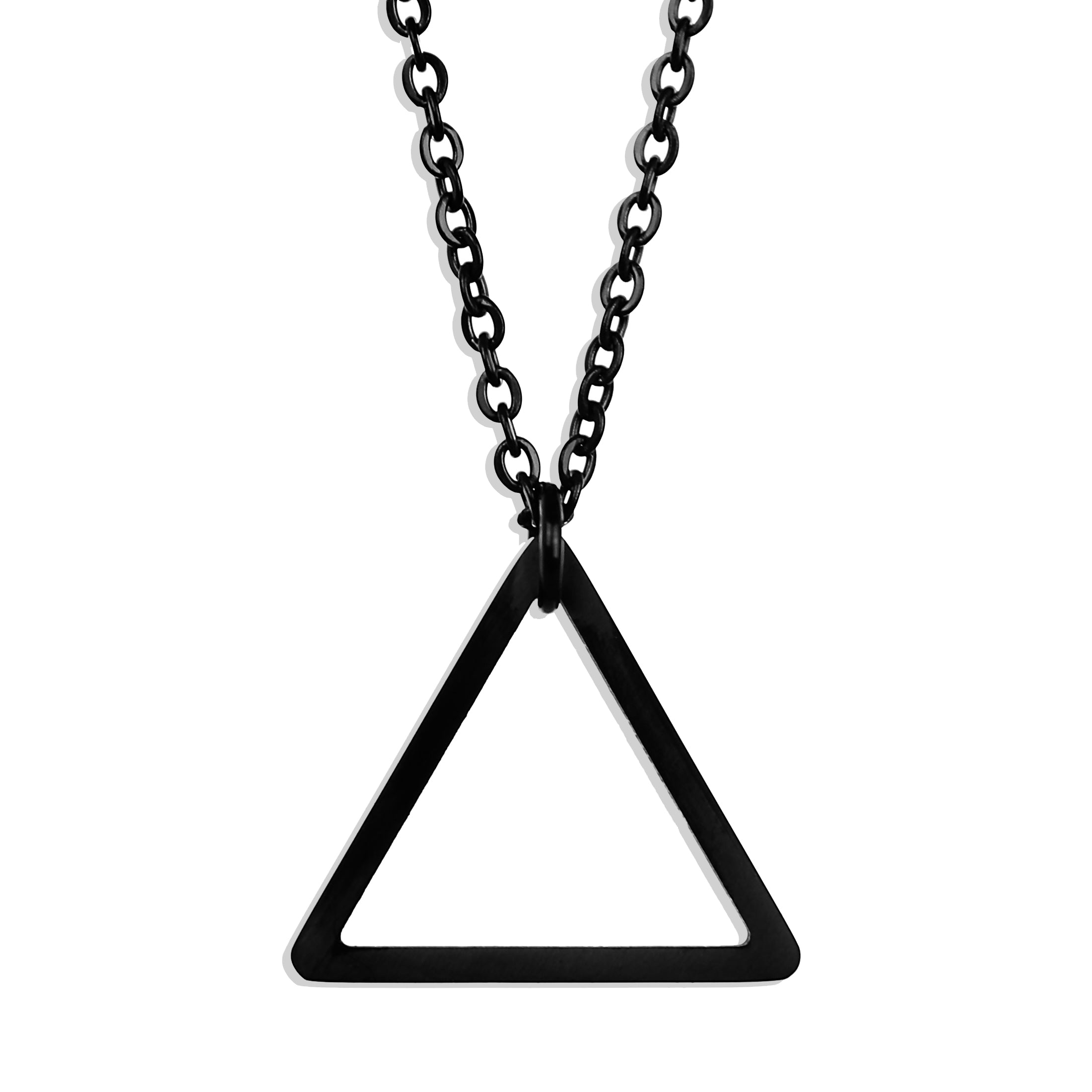 Triangle Necklace - Black