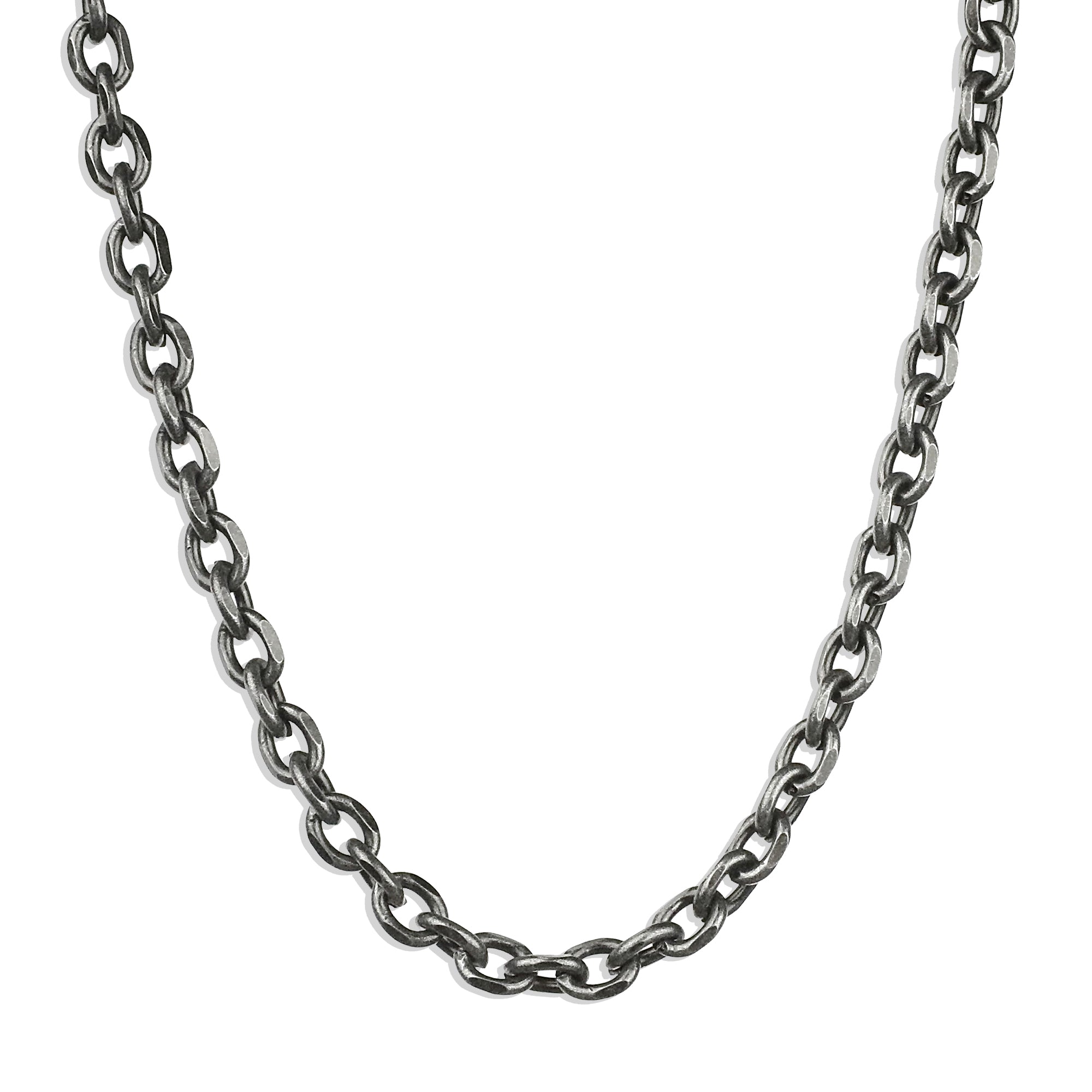 Modern Cable Chain - Antique Silver 4.5mm