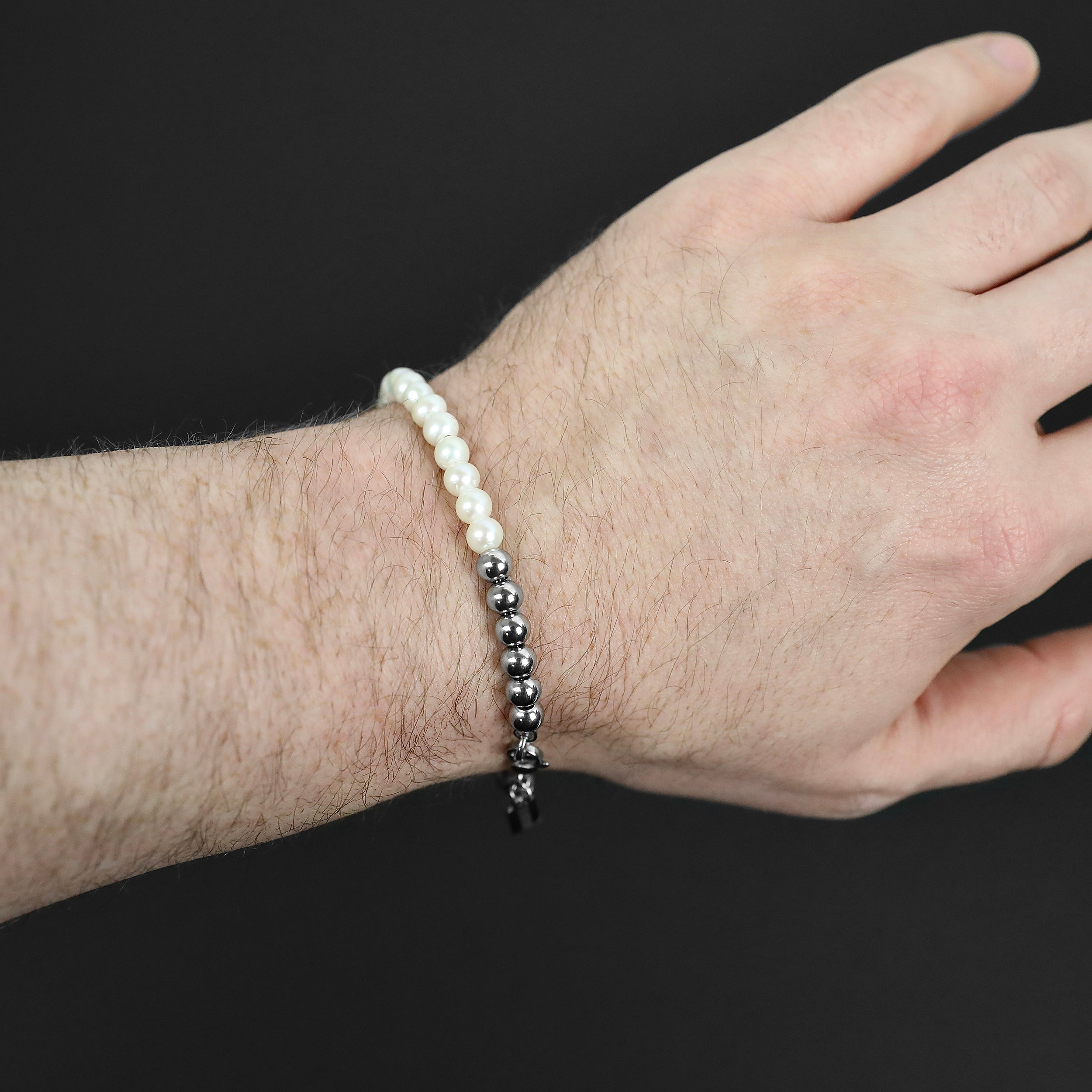 Modern Pearl Bracelet - Pearl x Silver