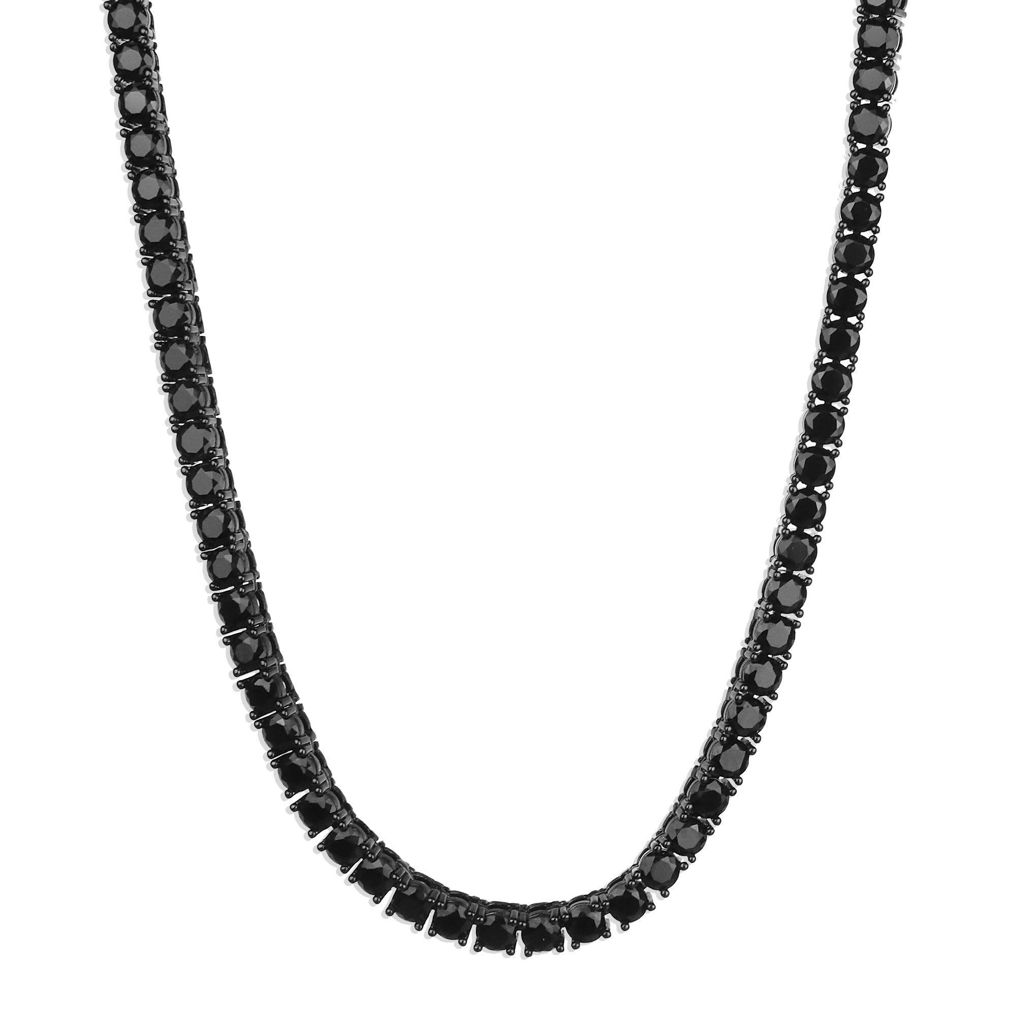 Tennis Necklace - Black 4mm