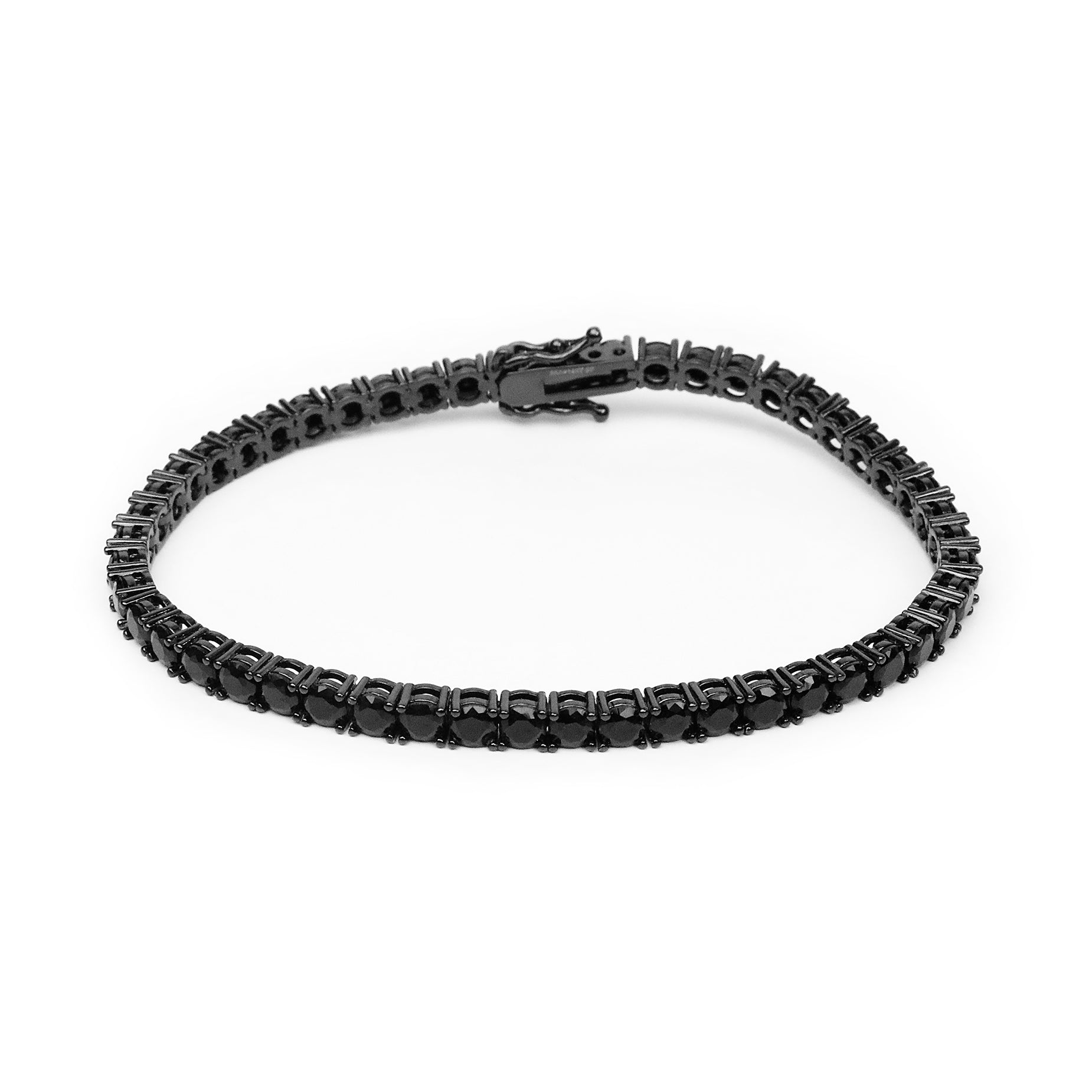 Tennis Bracelet - Black 4mm