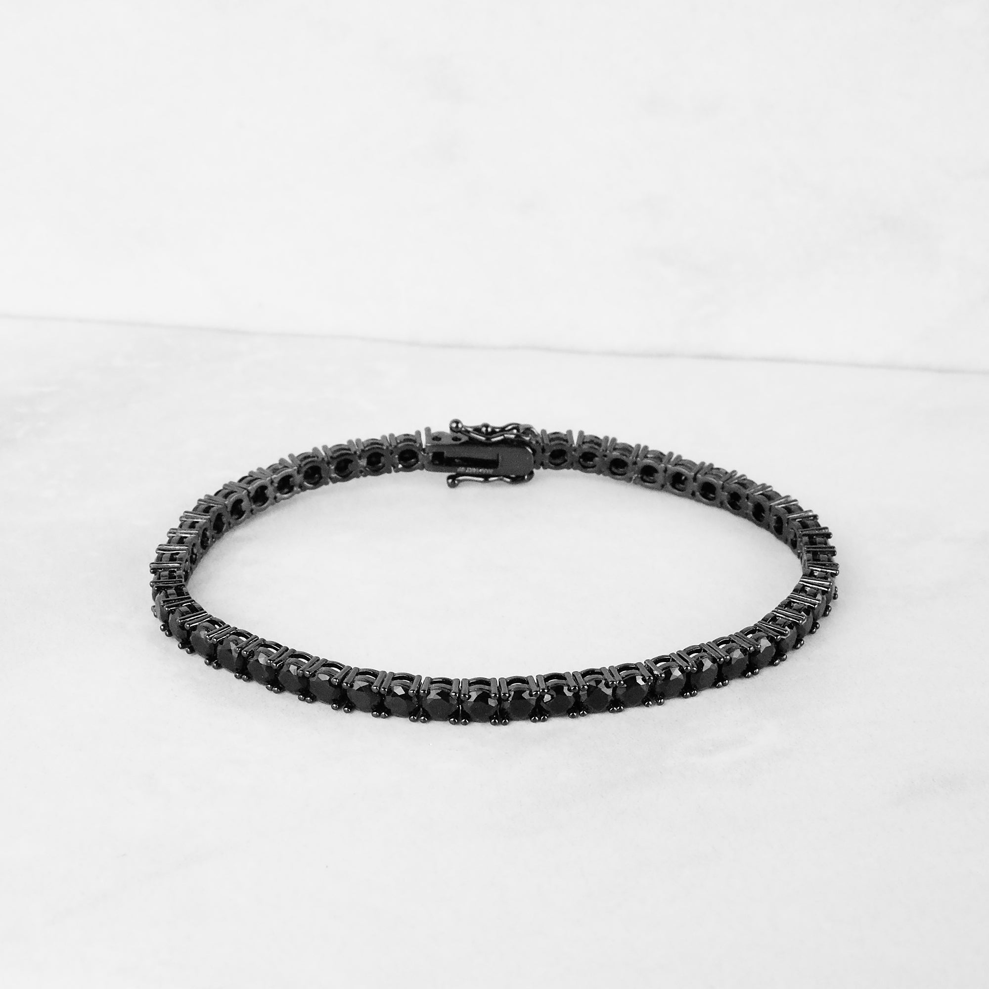 Tennis Bracelet - Black 4mm
