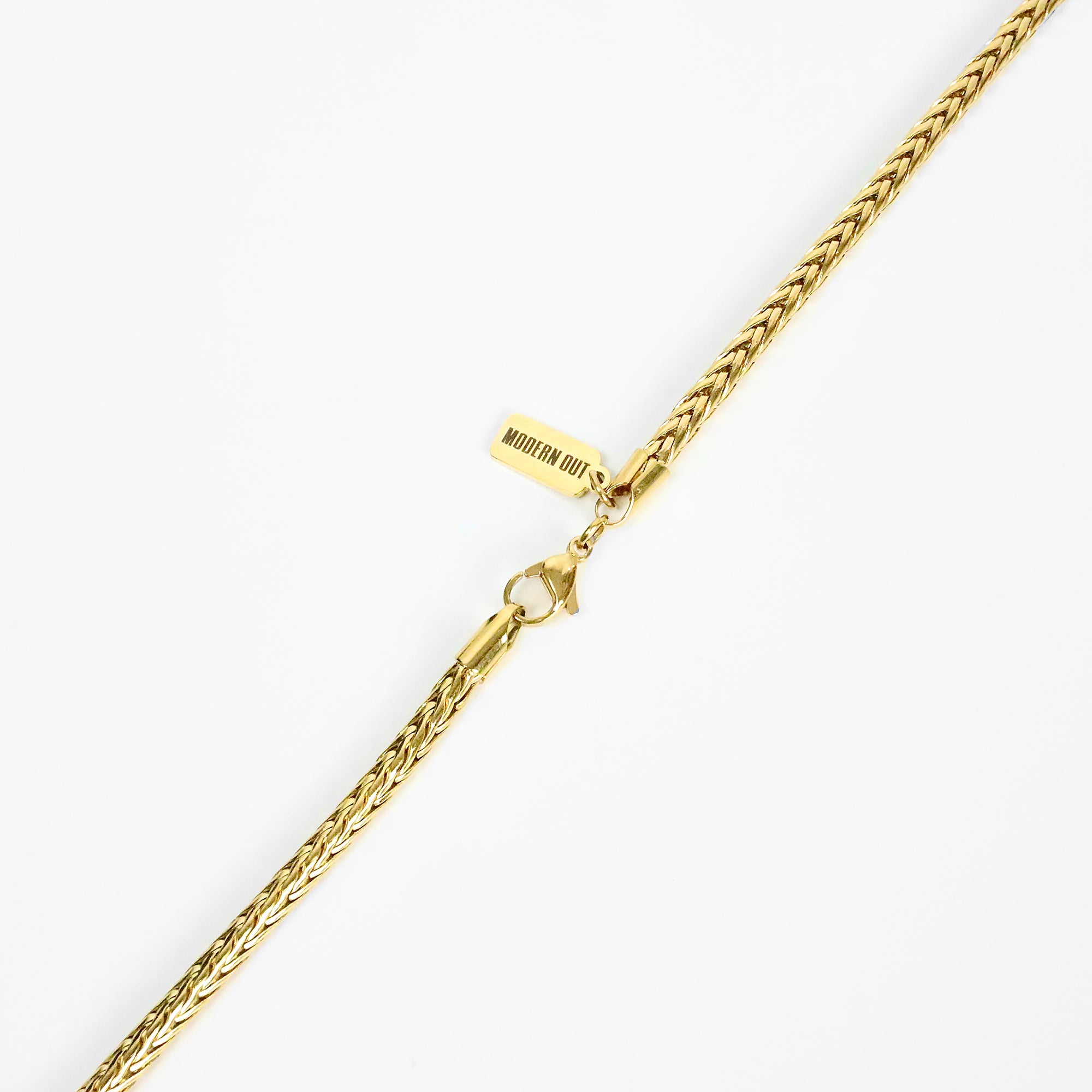 Foxtail Chain Necklace - Gold 4mm
