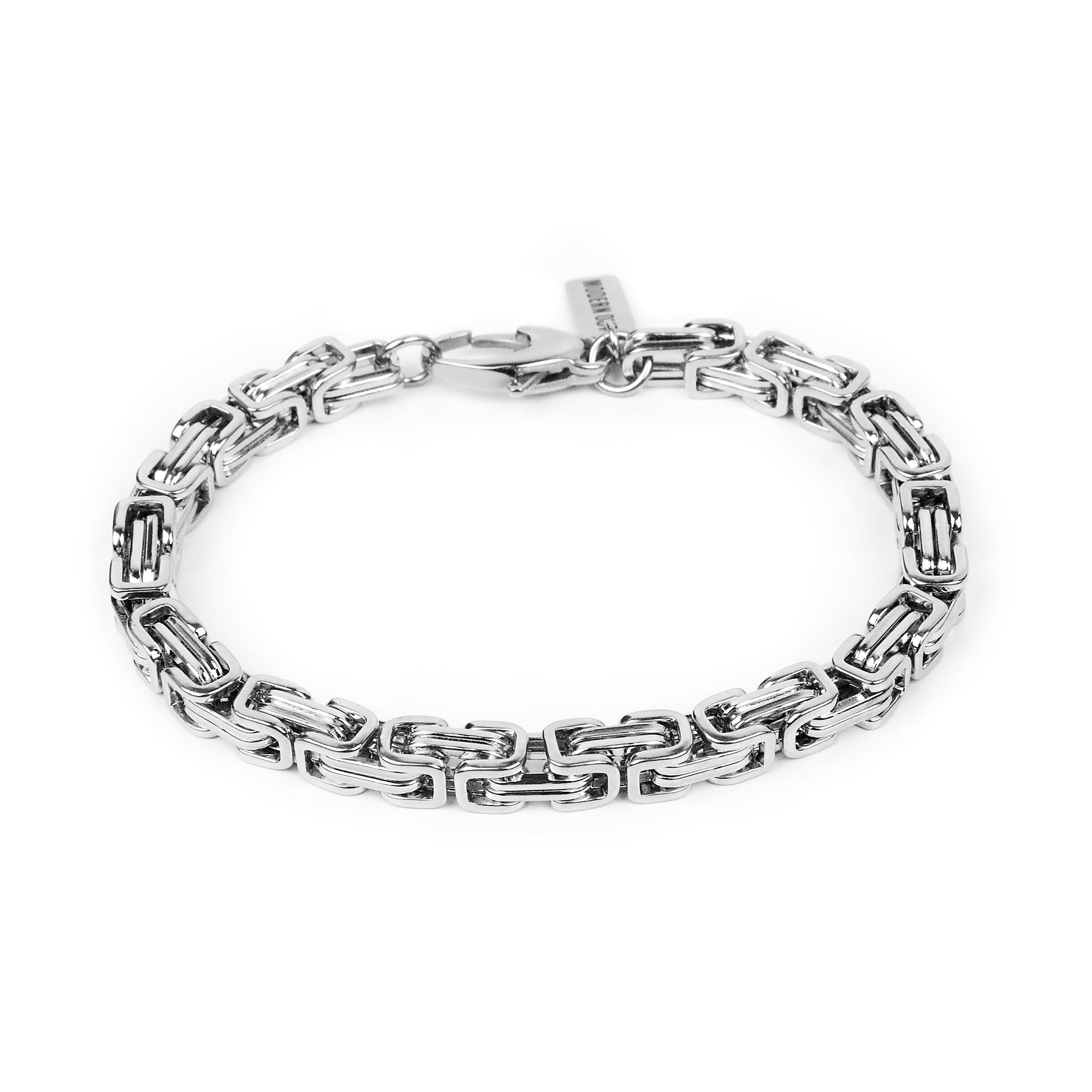 Men's Silver Byzantine Bracelet