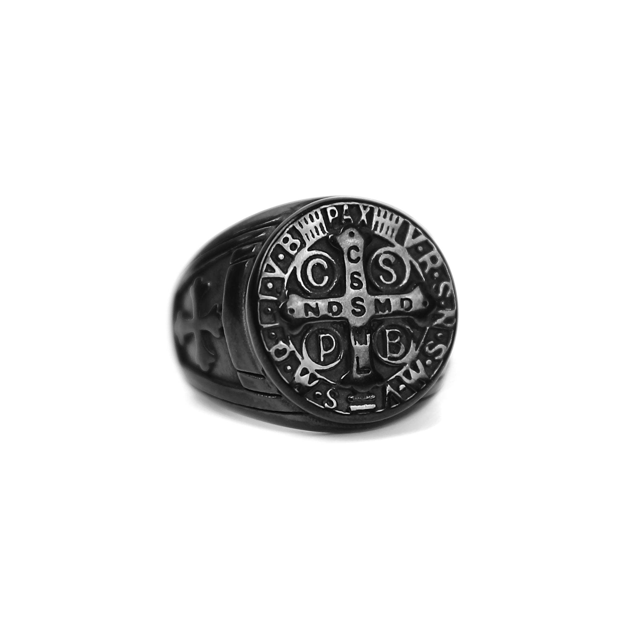 St Benedict Ring - Black