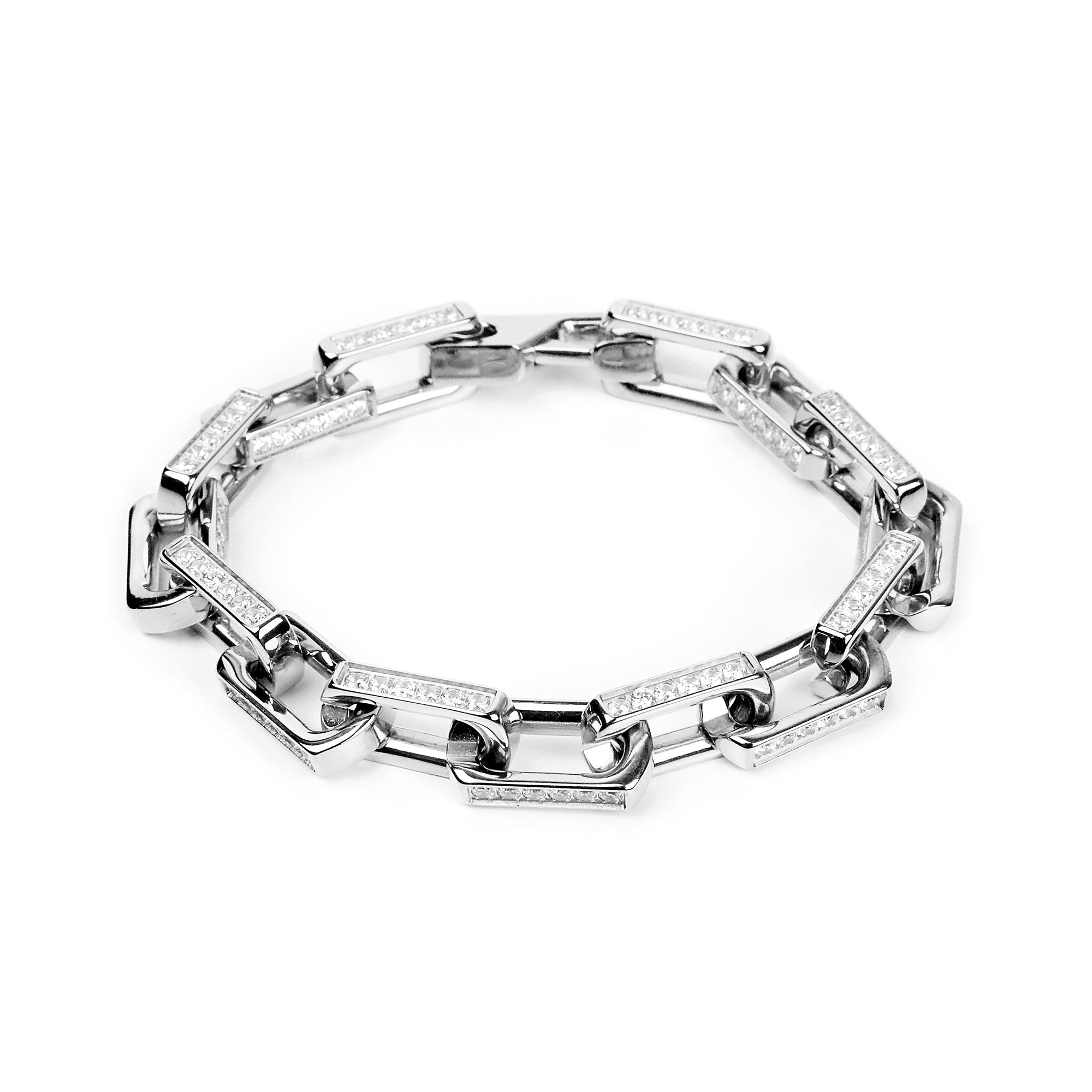 Element Pave Bracelet - Silver 9mm