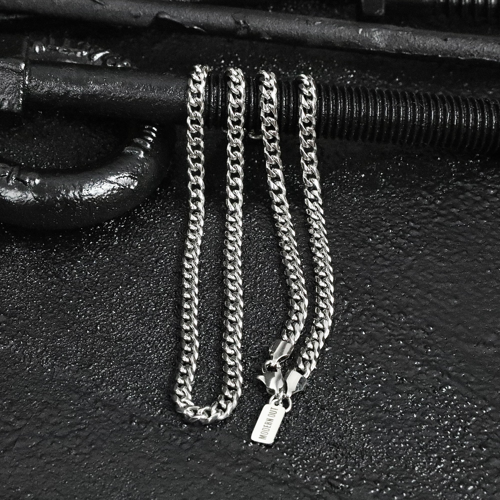 Cuban Lux Chain Necklace - Silver 5mm