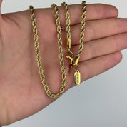 Rope Chain Necklace - Gold 4mm