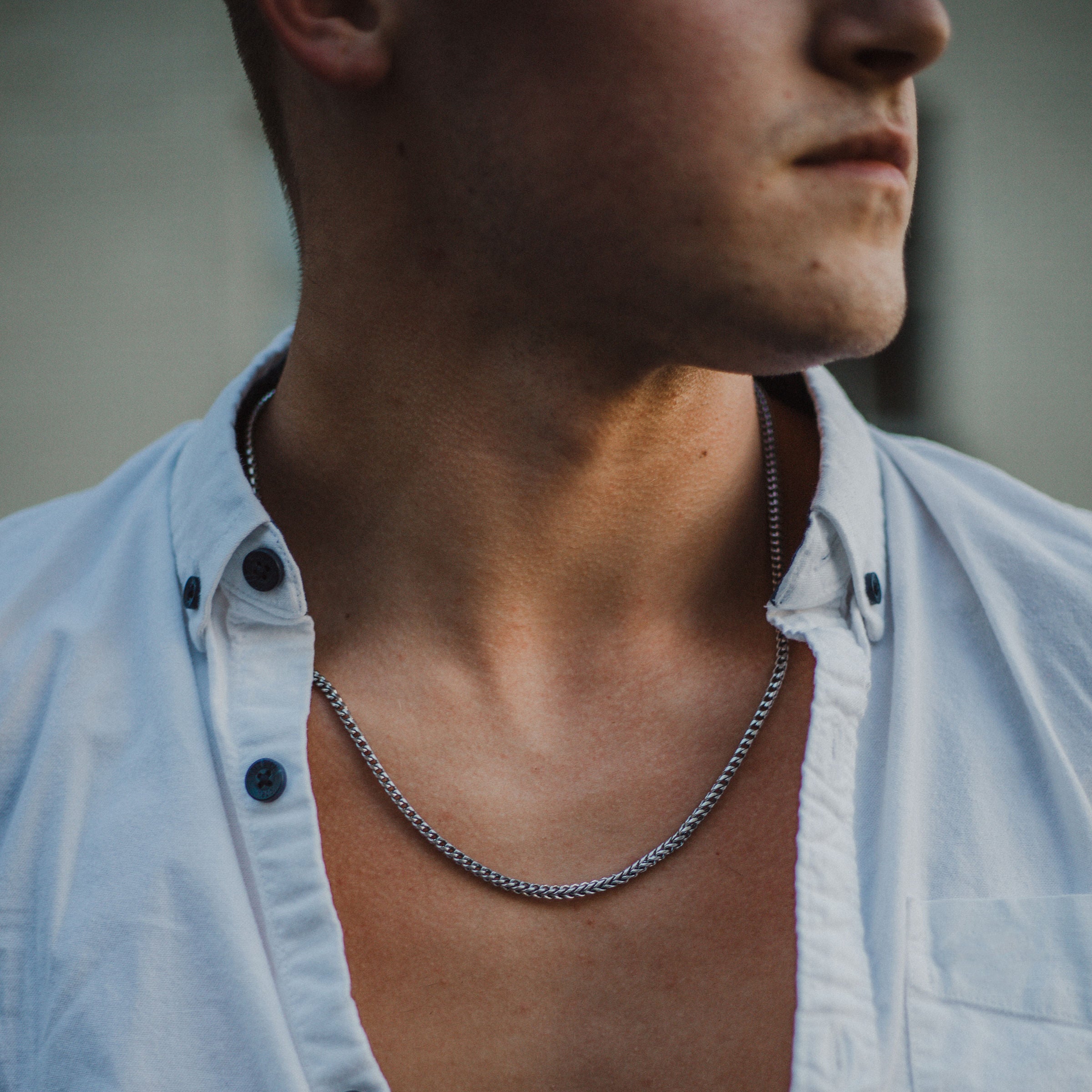 Franco Chain Necklace - Silver 3.5mm
