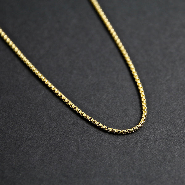 Box Chain Necklace - Gold 2mm