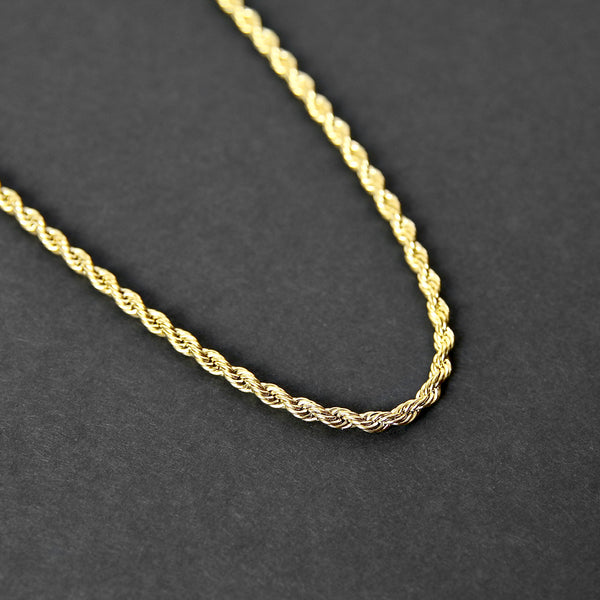 Rope Chain Necklace - Gold 4mm