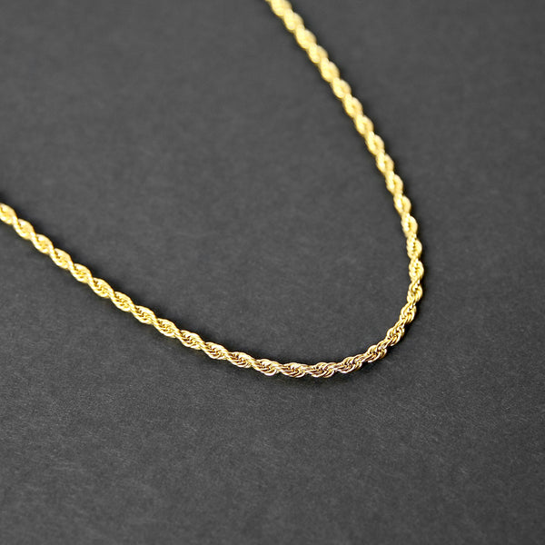 Rope Chain Necklace - Gold 3mm