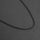 Personalized Figaro Chain - Black 3mm