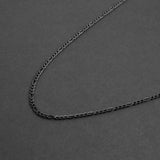 Figaro Chain Necklace - Black 3mm