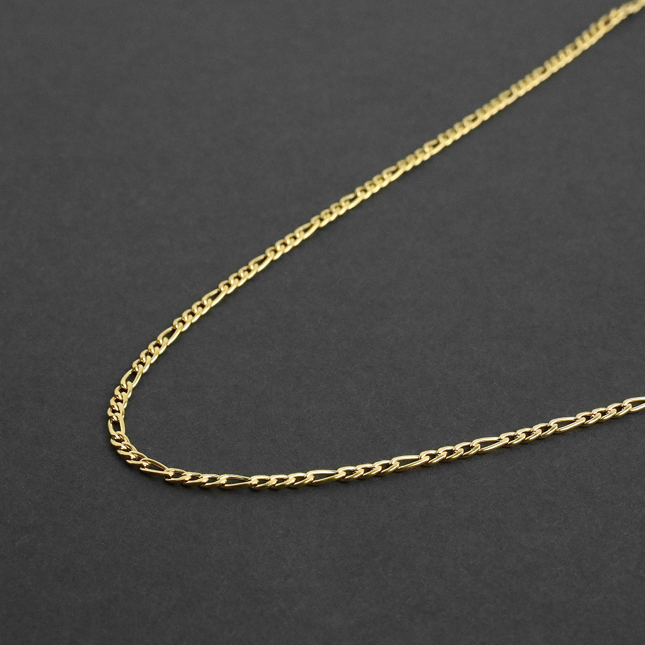 Figaro Chain Necklace - Gold 3mm