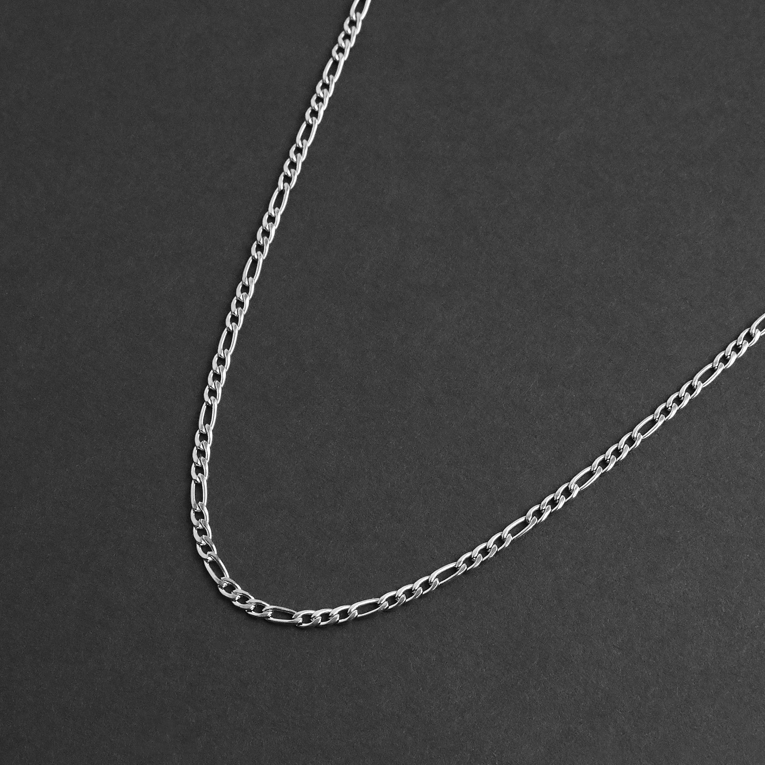 Figaro Chain Necklace - Silver 3mm