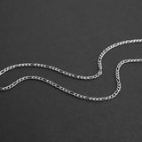 Personalized Figaro Chain - Silver 3mm