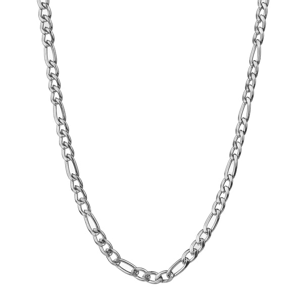 Figaro Chain Necklace - Silver 3mm