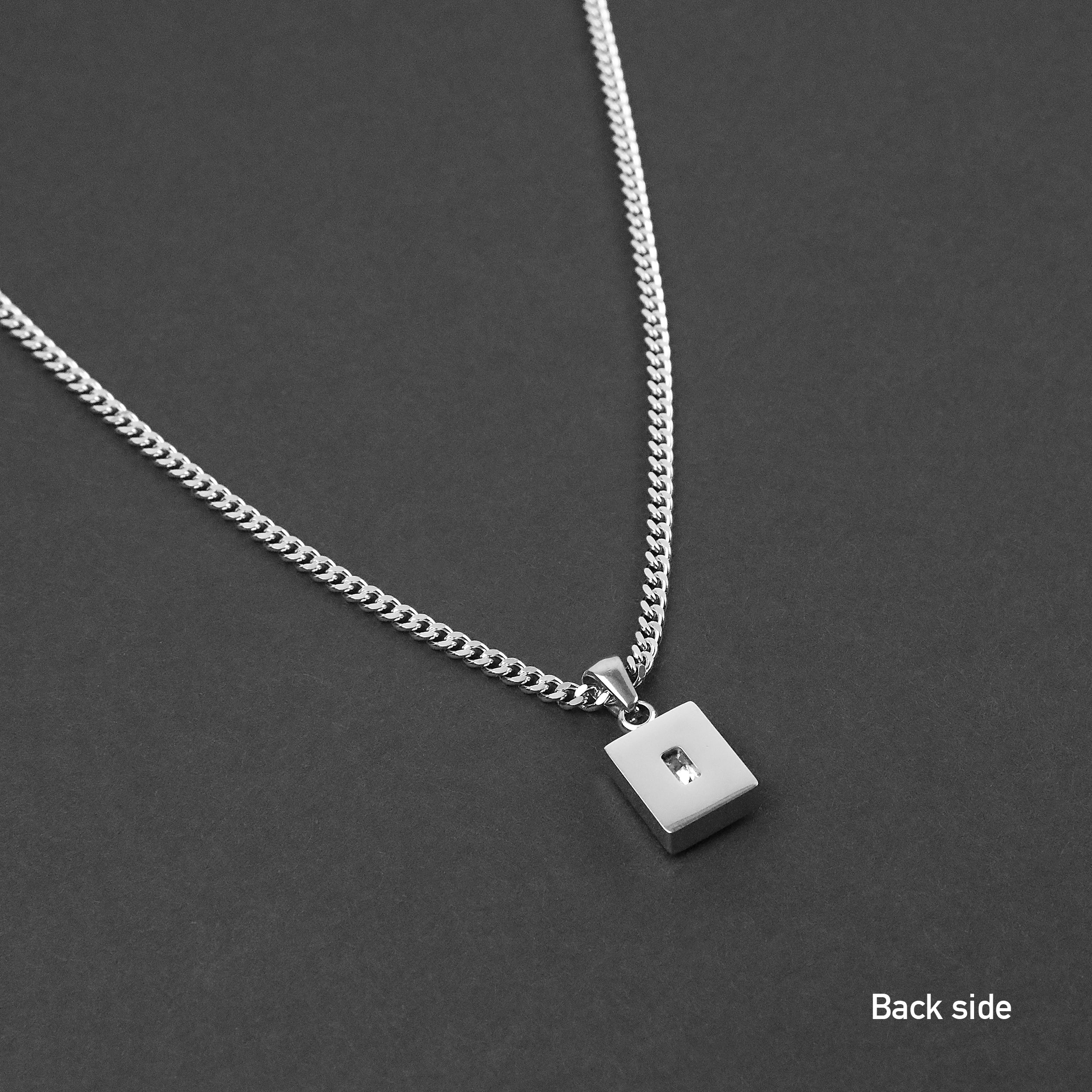 Envy Necklace - Silver x Red