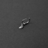Crescent Moon Earring - Silver