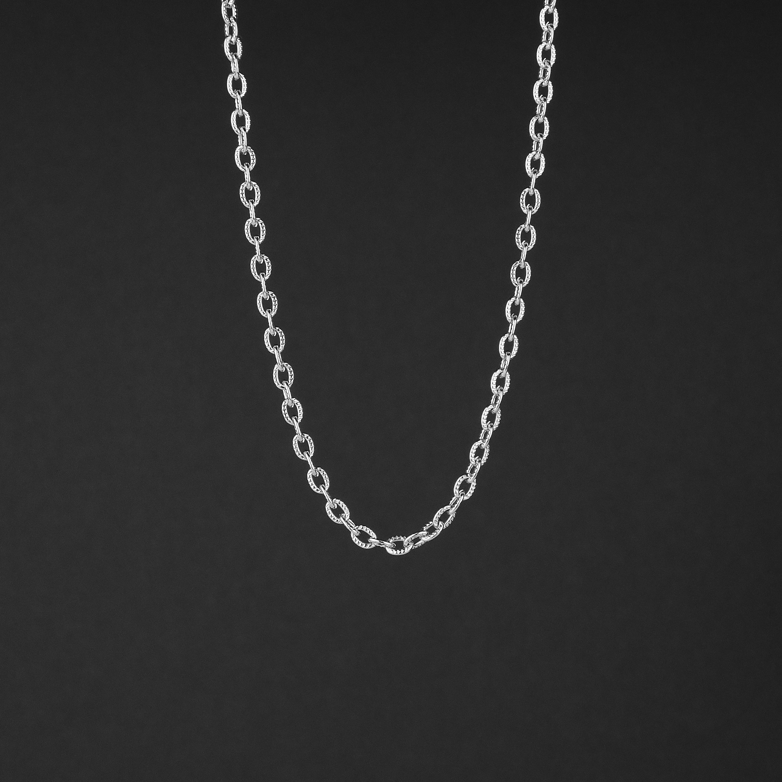 Static Cable Necklace - Silver 3mm