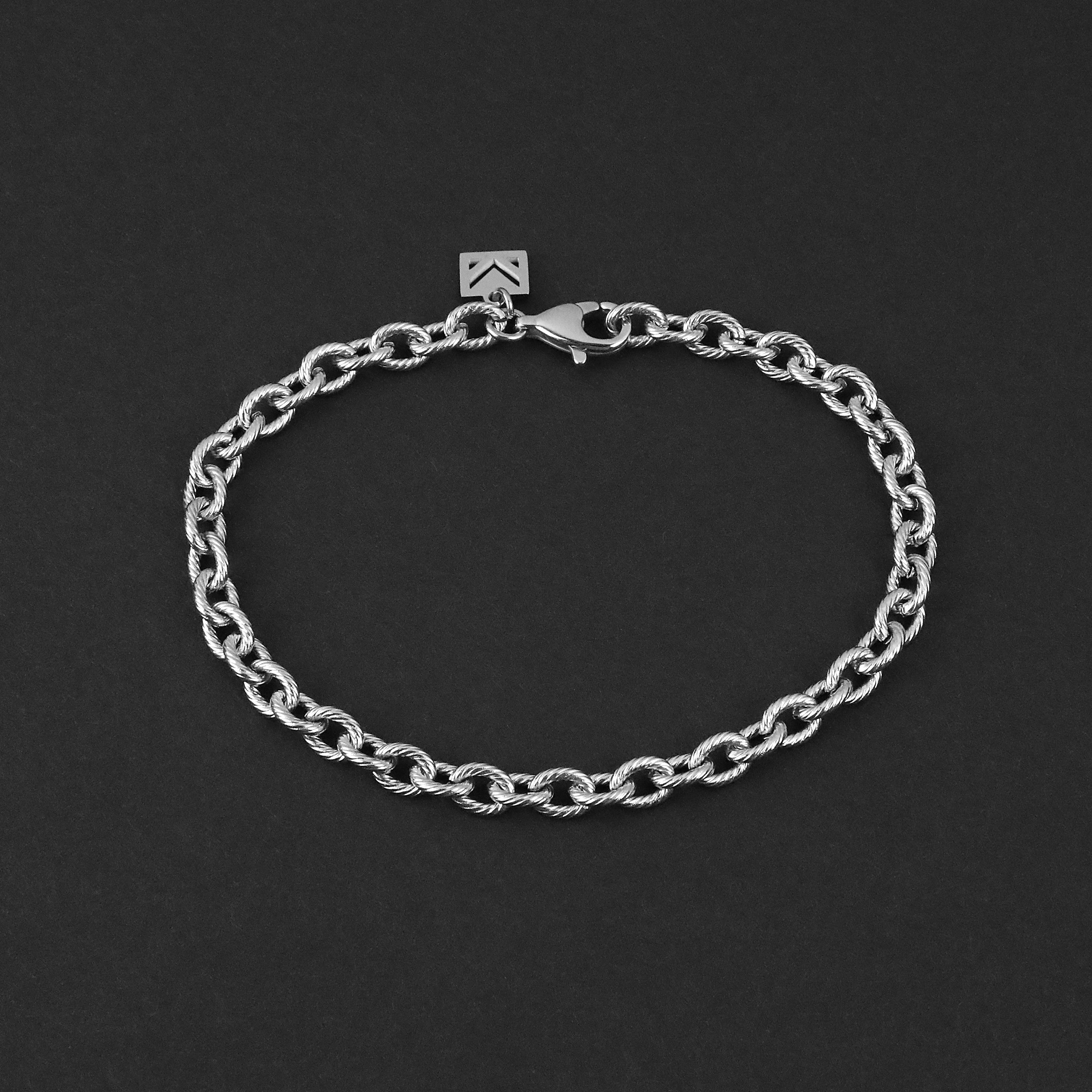 Static Cable Bracelet - Silver 5mm