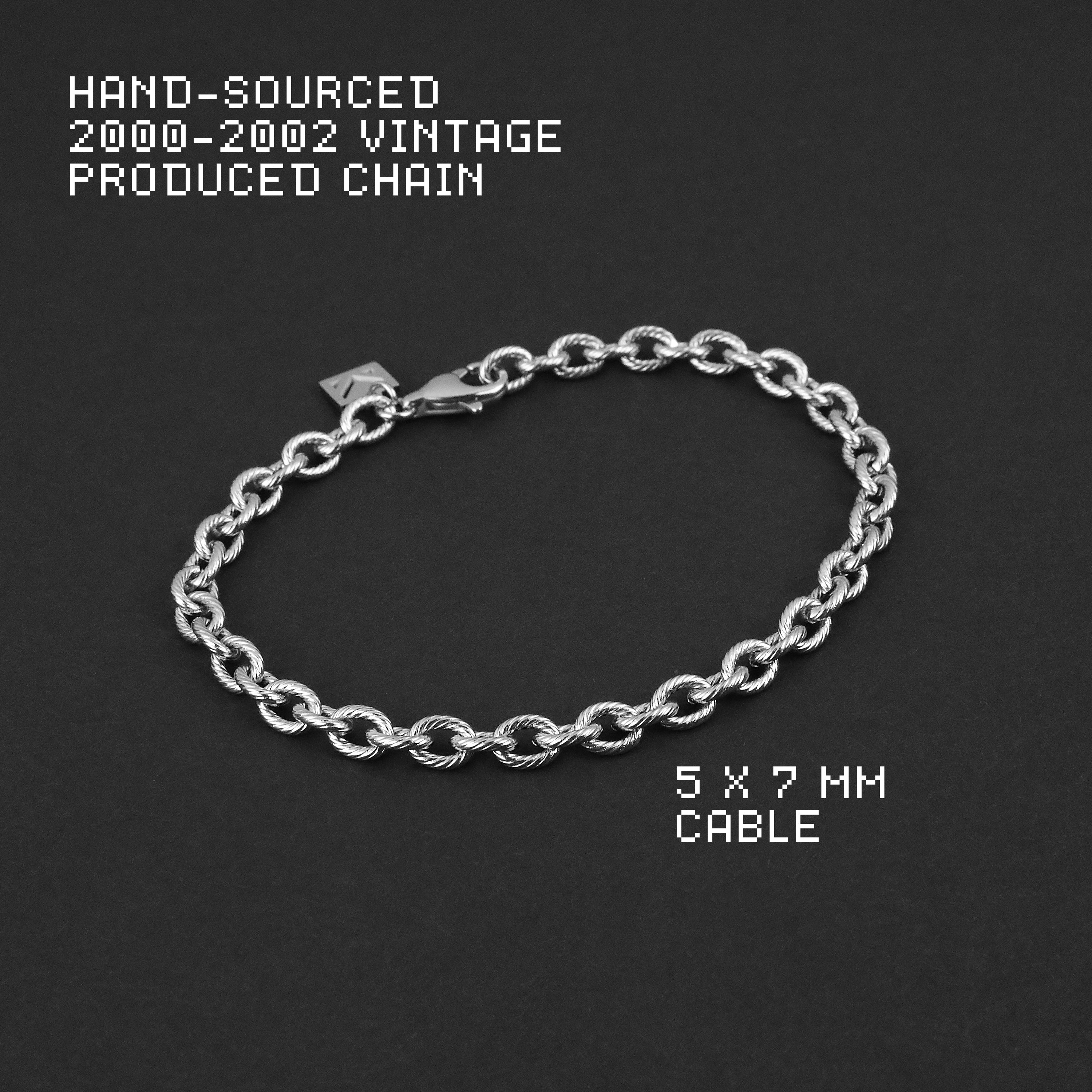 Static Cable Bracelet - Silver 5mm