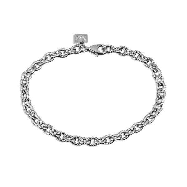 Static Cable Bracelet - Silver 5mm