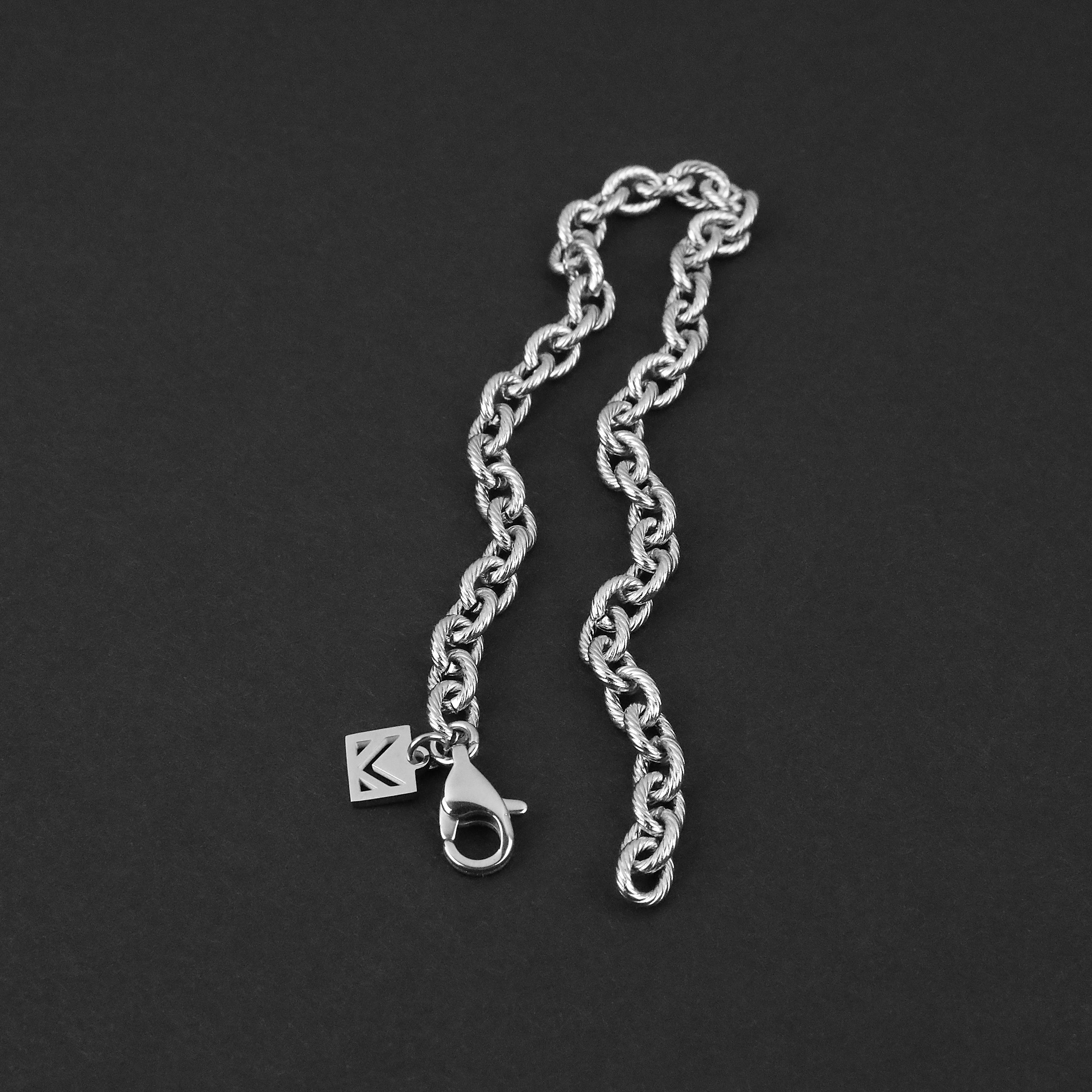 Static Cable Bracelet - Silver 5mm