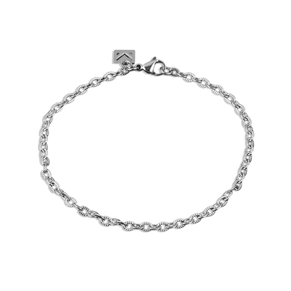 Static Cable Bracelet - Silver 3mm