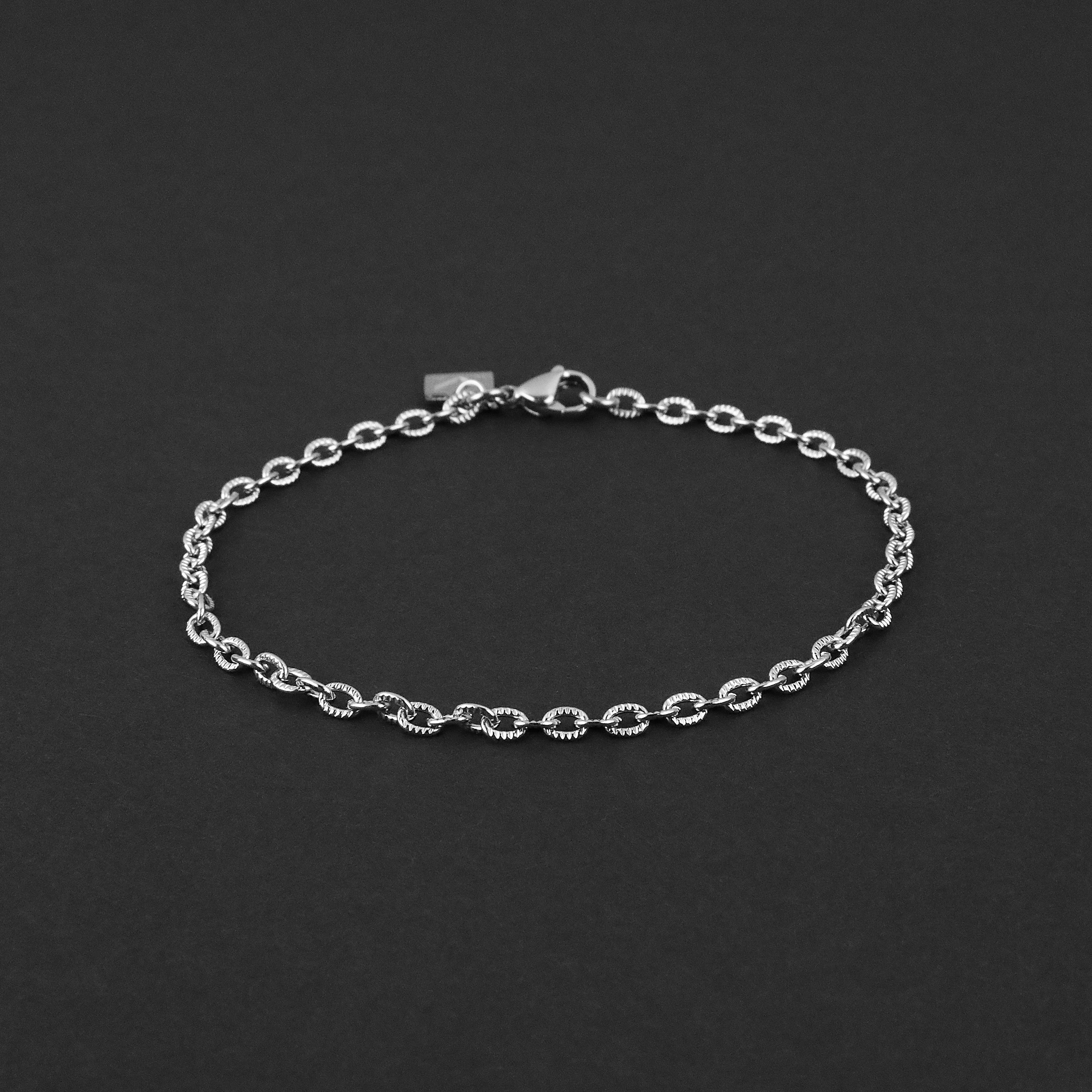 Static Cable Bracelet - Silver 3mm