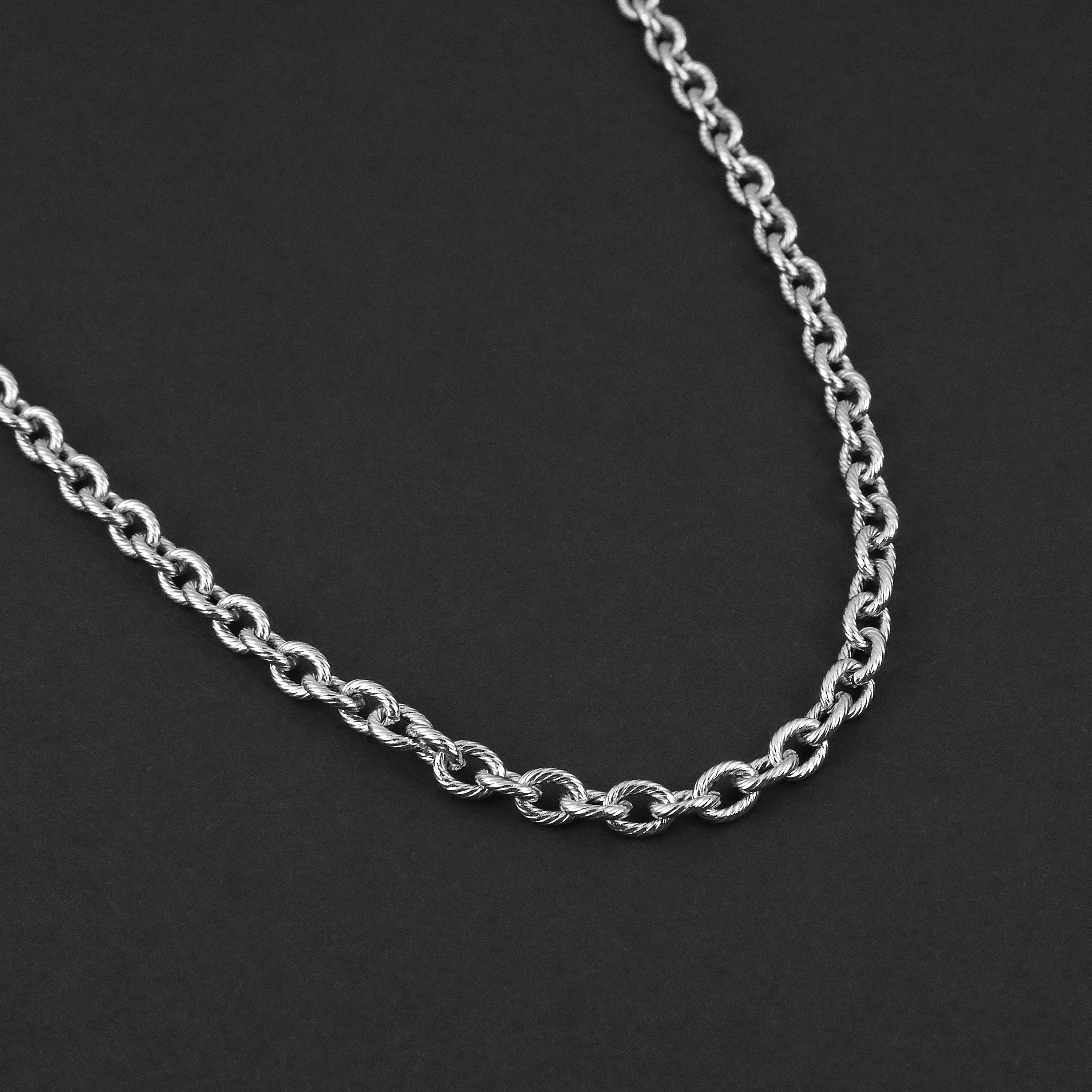 Static Cable Necklace - Silver 5mm