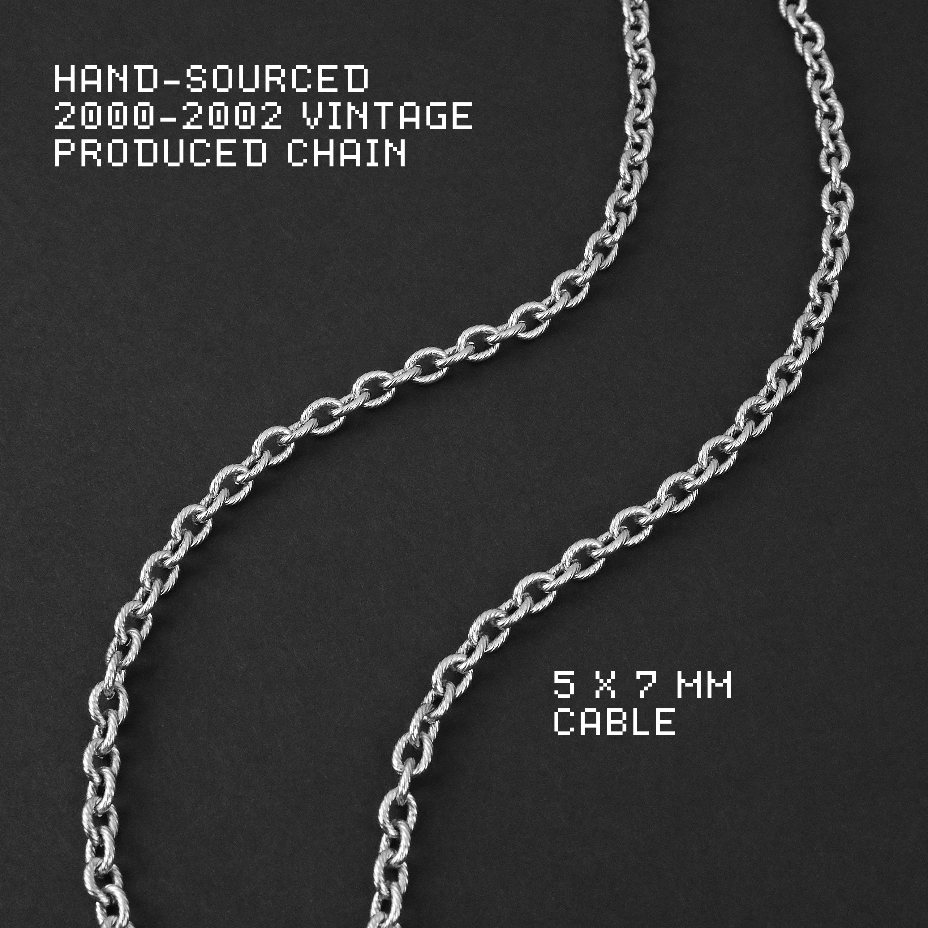 Static Cable Necklace - Silver 5mm