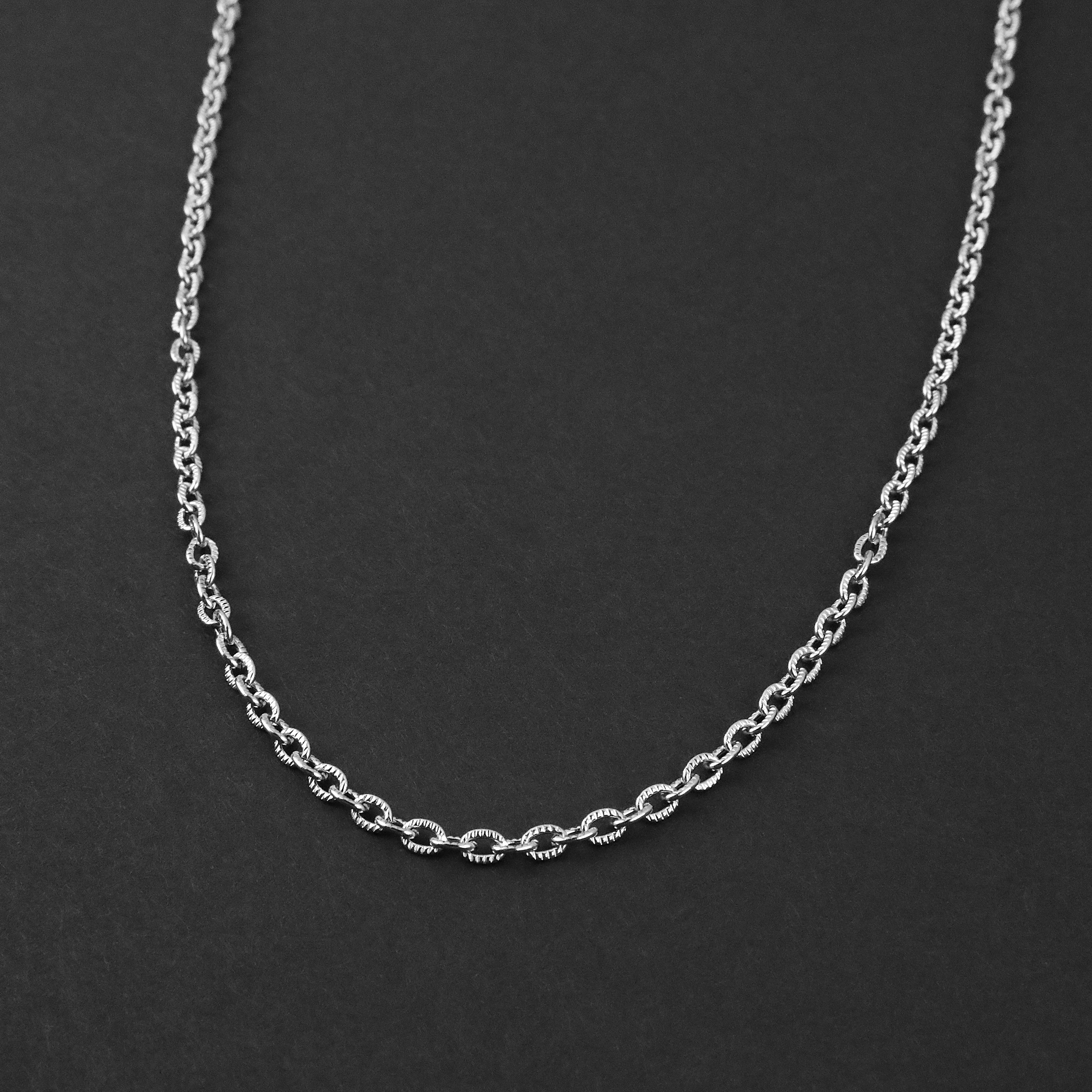 Static Cable Toggle Necklace - Silver 3mm