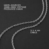 Static Cable Necklace - Silver 3mm