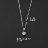 Bright Star Necklace - Silver