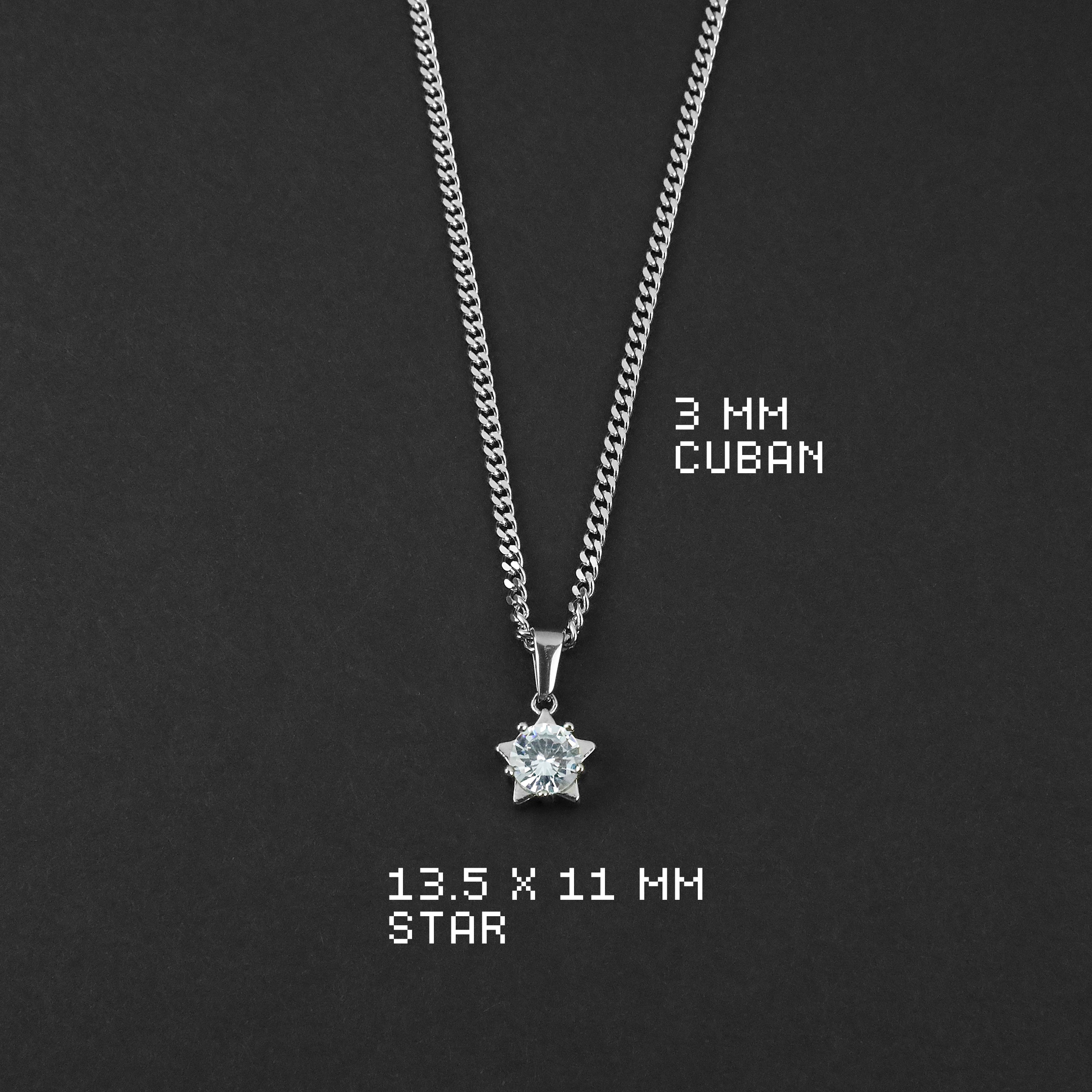 Bright Star Necklace - Silver